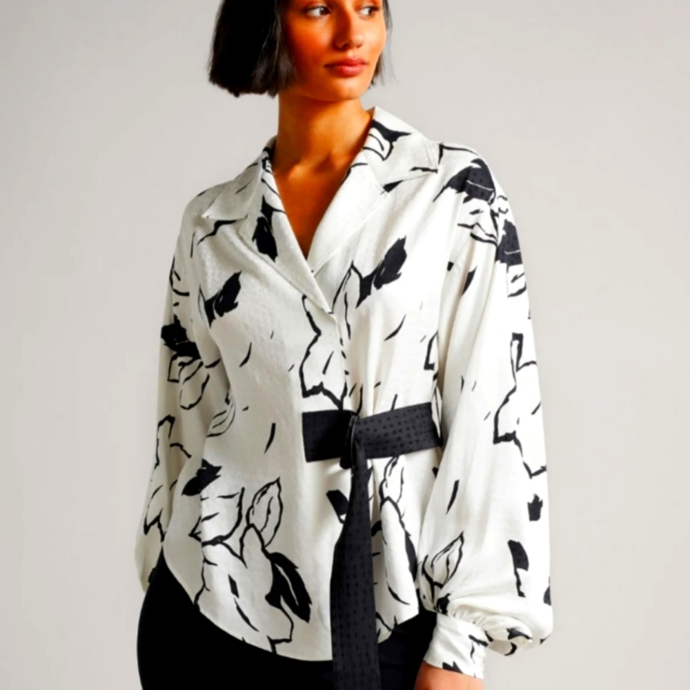 Ted Baker self-belted blouse